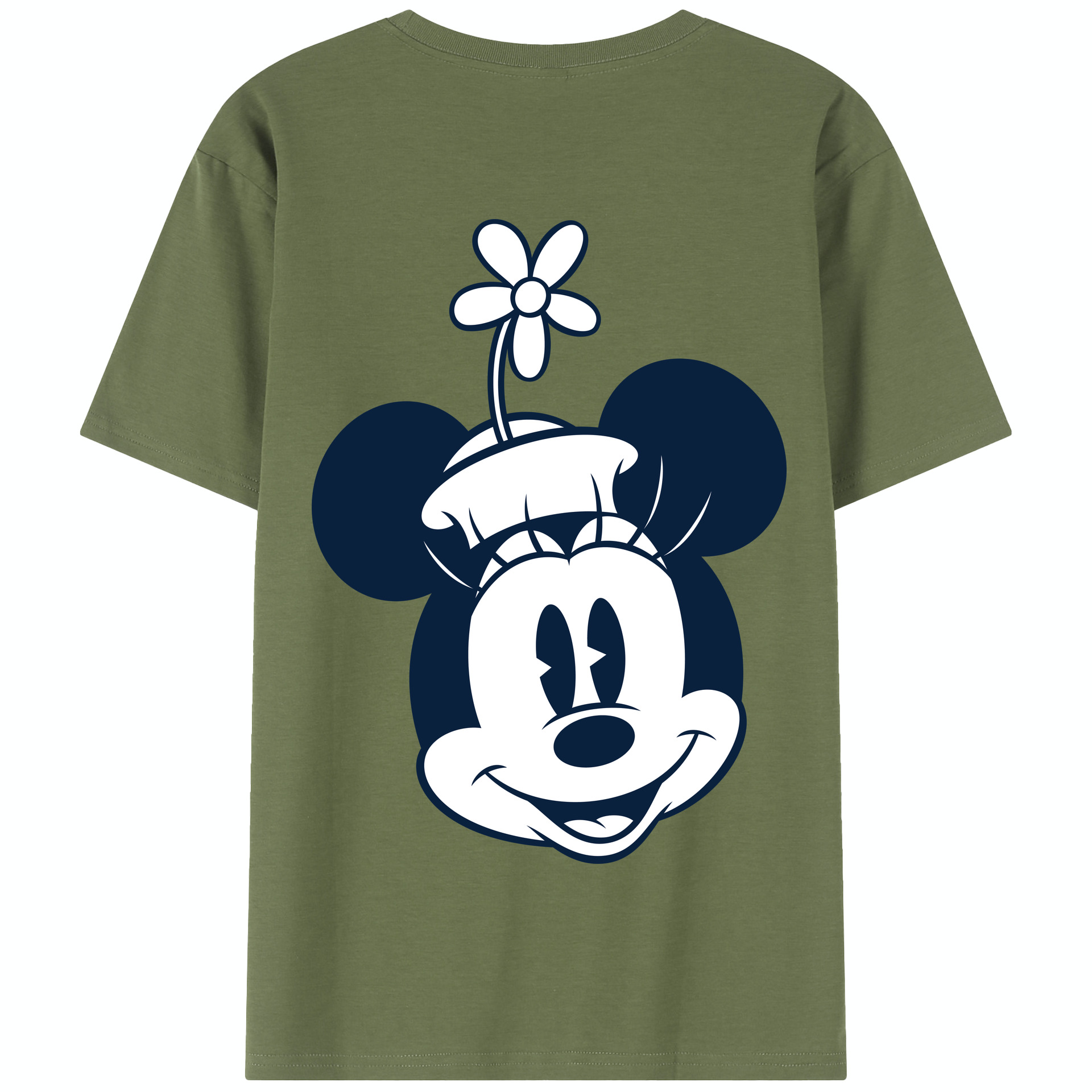 （画像用） ミッキーマウス Mickey Mouse 綿100％半袖Tシャツ（背面プリント）